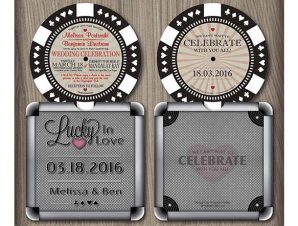 Poker Wedding Invitations