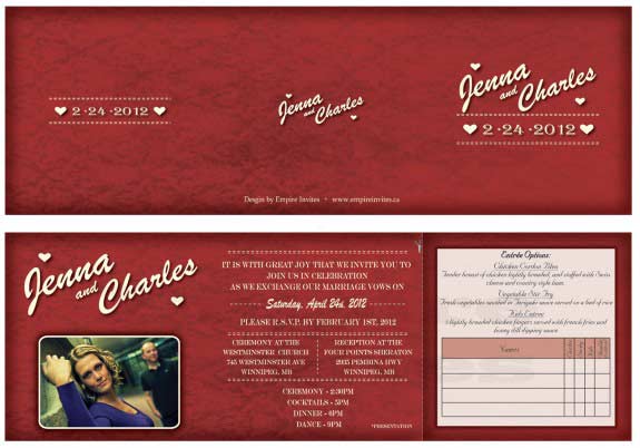 Custom Wedding Invitations Canada