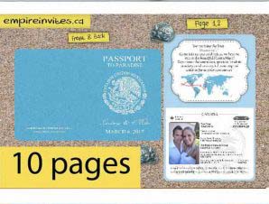 Cheap Online Passport Wedding Invitations From Canada Empire